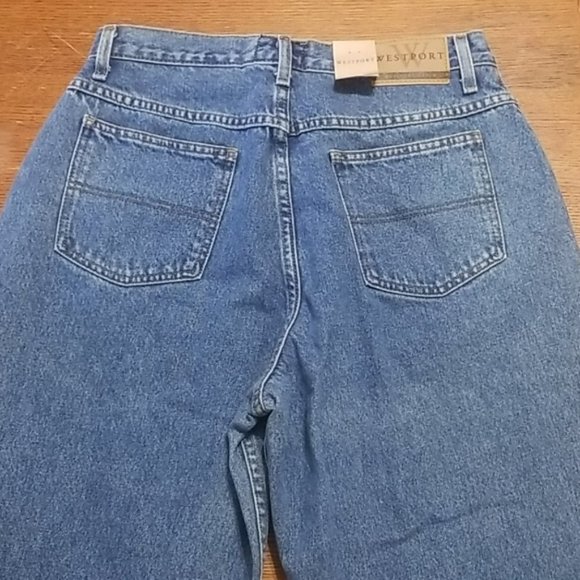 NWOT VINTAGE COTTON Westport Jeans |10 | Double Buttons!  Angled Double Pockets! - Picture 6 of 9